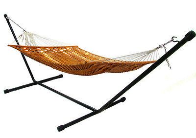 Heavy Duty Steel Hammock Stand Tri Beam Outdoor Yard Patio Swing with