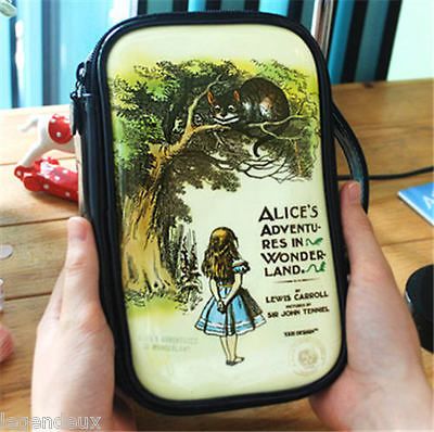 Alice in Wonderland Yellow Cosmetic Makeup Case Cute Lovely Pouch Bag