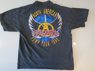 AEROSMITH NORTH AMERICAN PUMP TOUR CONCERT BAND RETRO MUSIC T SHIRT