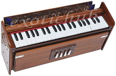 HARMONIUM~DULCETINA~PETI~BAAJA~TEAK WOOD~3½ OCTAVE~BASS~MALE~440 Hz