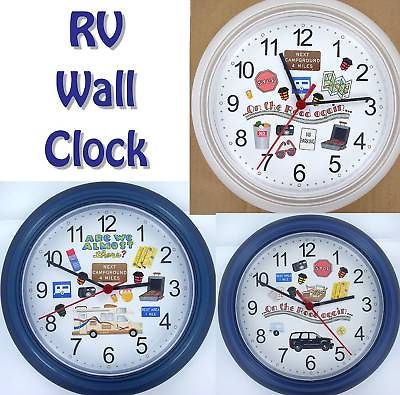 RV WALL CLOCK camper camping travel sam off road new NR