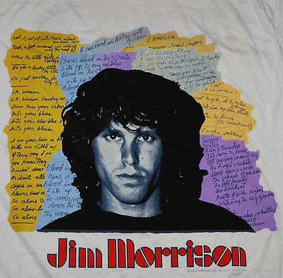 VINTAGE THE DOORS JIM MORRISON AN AMERICAN POET 90 T  SHIRT 1990 1990