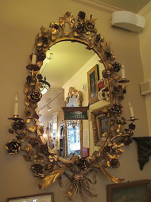 large antique gold mirror