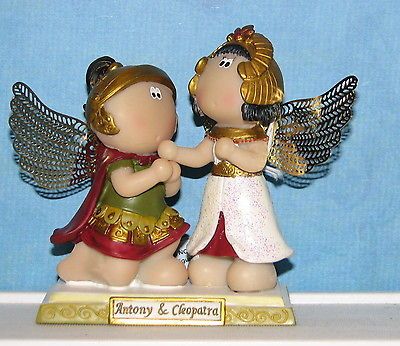 Russ Berrie Guardian Angel Cheeks Figurine Anthony & Cleopatra figure