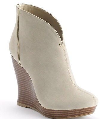 100 Jennifer Lopez Platform Wedge Ankle Booties Dress Boots ~ Cute