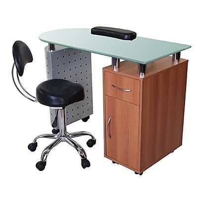 Brand New Pearwood Nail Salon Manicure Table MF 08P