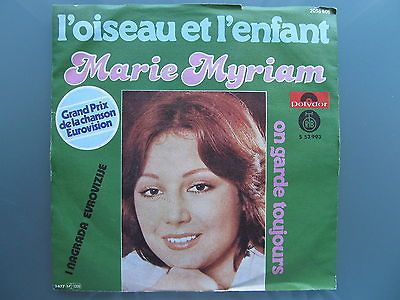 MARIE MYRIAM LOISEA U ET LENFANT EUROV ISION 77 PICTURE SLEEVE YUGO