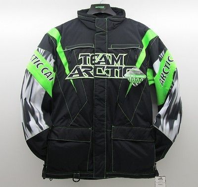 Arctic Cat Mens Champion A Tex Snowmobile Coat / Jacket   Lime Green