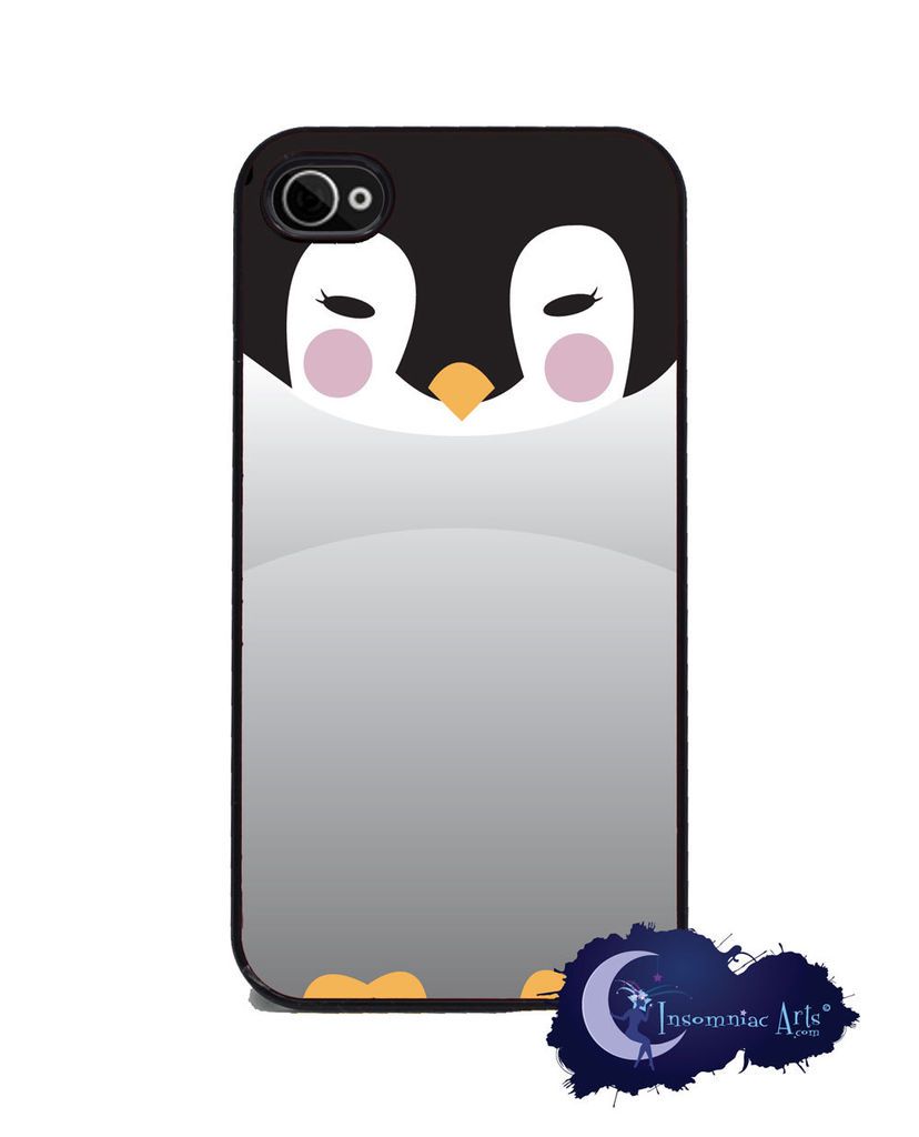 Baby Penguin iPhone 4 and 4s Silicone Rubber Cover, Cell Phone Case