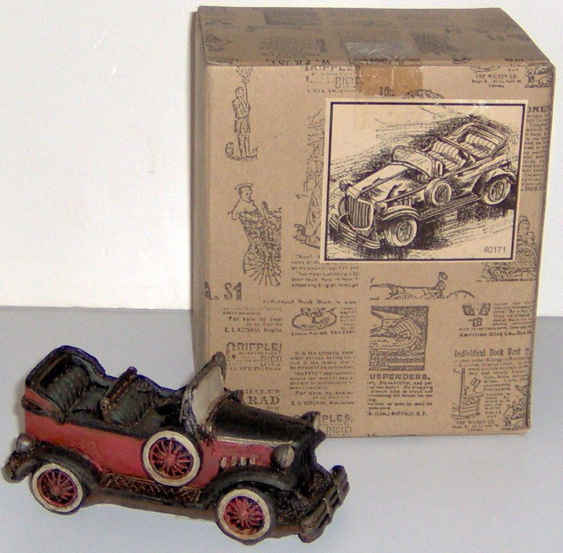 Antique Pedal Car Cast Resin Model 40171 Popular Imports 1998 NIB