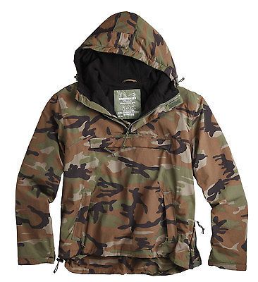 WINDBREAKER ANORAK WOODLAND ARMY/MILITARY COMBAT JACKET