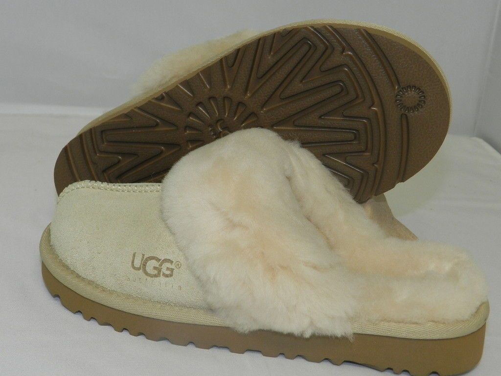 NEW KID UGG SLIPPER COZY SUEDE LIGHT SAND ORIGINAL W.TG