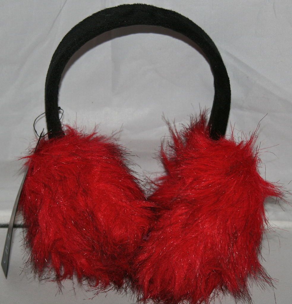 NEW mstylelab M STYLE LAB Macys Women Faux Fur EAR MUFFS WARMERS