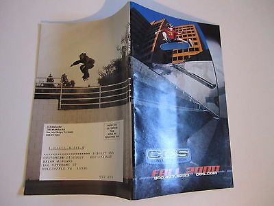 SKATEBOARD CATALOG CCS FALL 2000 VINTAGE OLD SCHOOL HAWK RAMP WHEELS