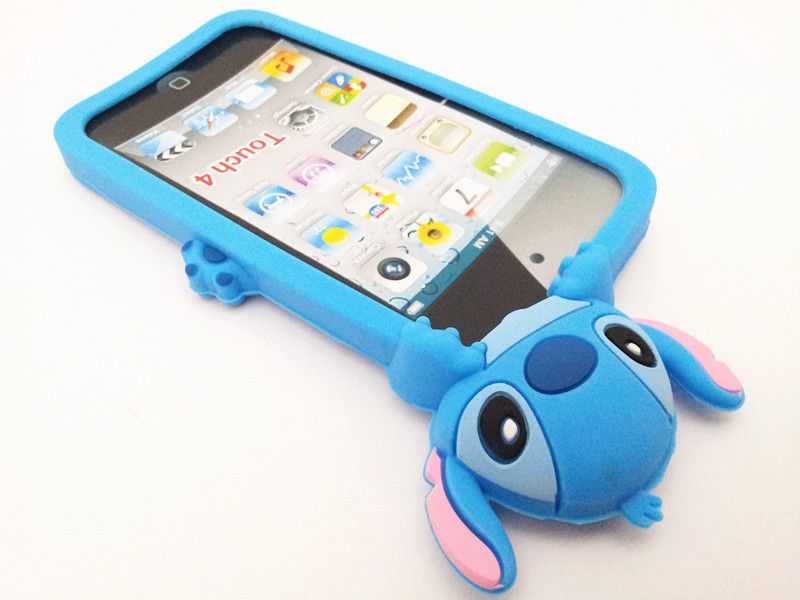 Stitch 3D Silicone Soft Cover Back Case for Apple iPod Touch 4 /4G New