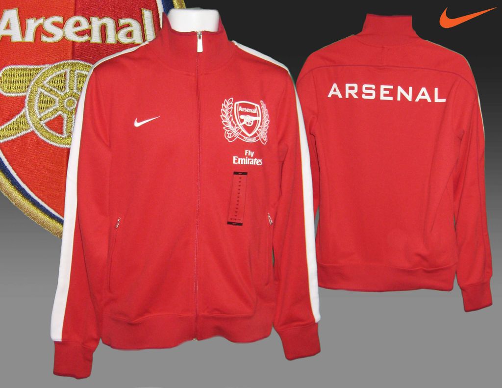 Nike ARSENAL Football Club N98 LU Jacket Red Medium