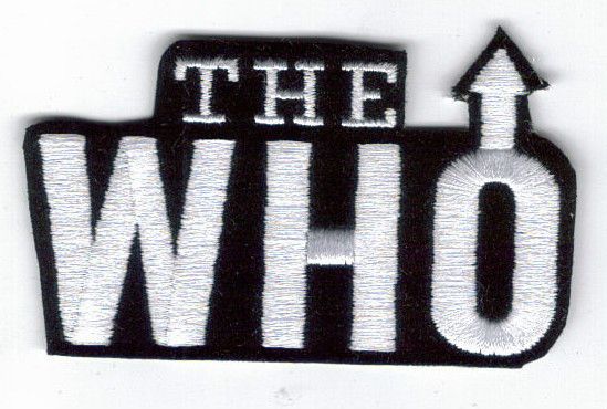 THE WHO ARROW LOGO EMBROIDERED PATCH NEW 