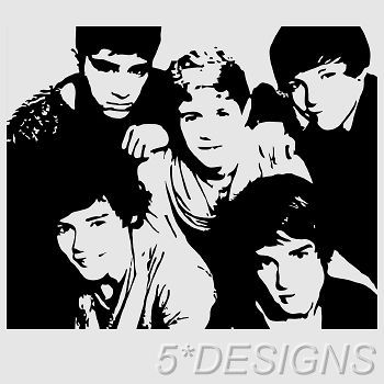 BAND WALL STICKER FAMOUS NIALL ZAYN HARRY LOUIS VINYL ART sticker