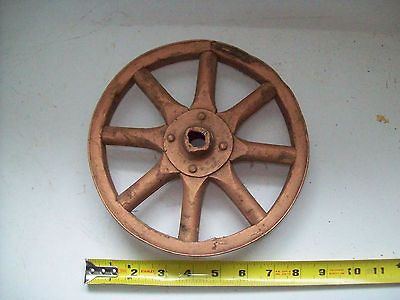Old VTG Toy Doll Cariage Push Toy Wagon Wheel Wood Spokes Iron Rim