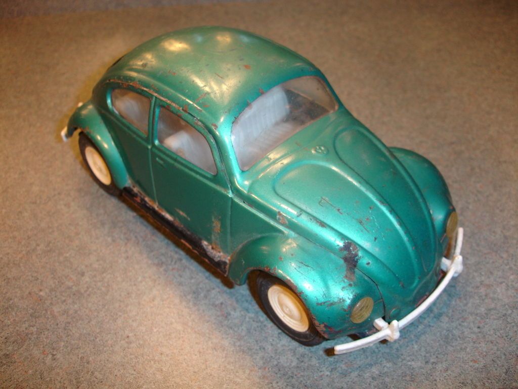 Vtg Antique Collectible Blue Plastic? & Pressed Steel TONKA Toy Car