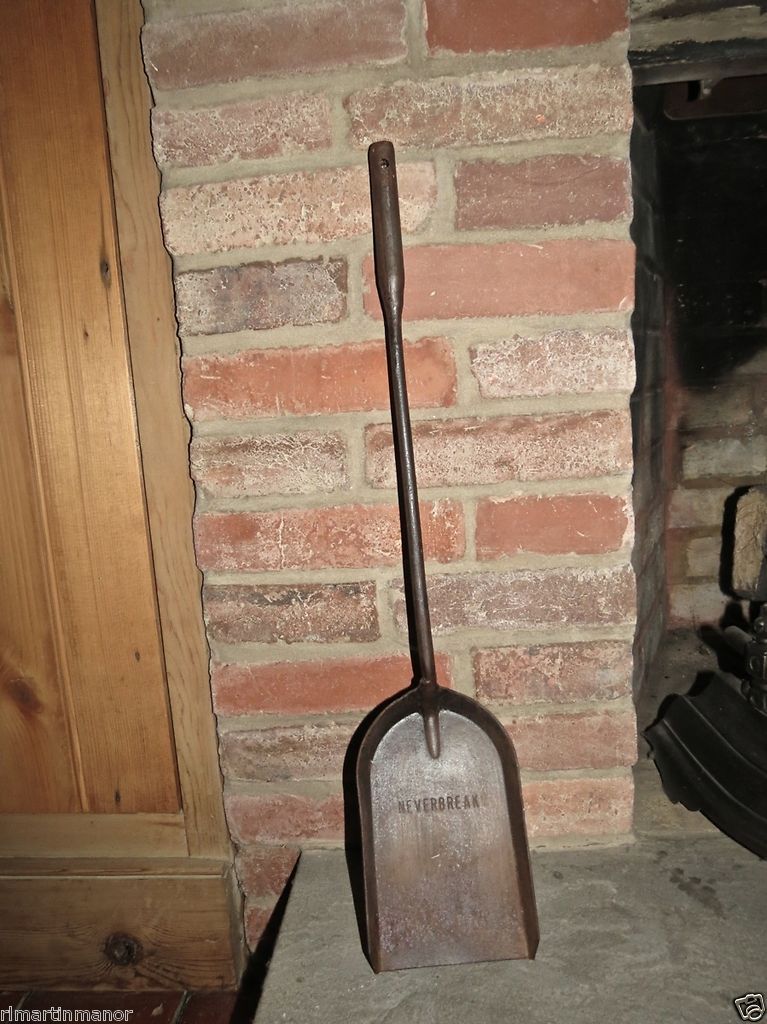 NEVERBREAK Fireplace ash 24 Fire Shovel rustic blacksmith tool old