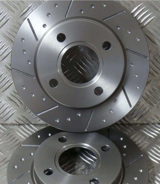 AUDI A6 QUAT C4 S6 2.2 20v FRONT DIMPLED BRAKE DISCS