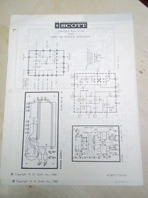 Scott Service Manual~300C Stereo Receiver~Origi nal