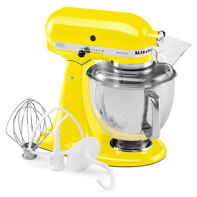 Stand Mixer tilt 5 QT Ksm150psyc rk150yc Yellow Citrus Artisan Tilt