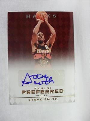 SMITH 2011 PANINI PREFERRED AUTO AUTOGRAPH HAWKS #91 6/74 FREE S/H