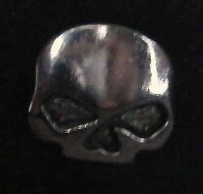 Harley Davidso n Vest Pin Willie G Skull Lead Free Pewter   NEW