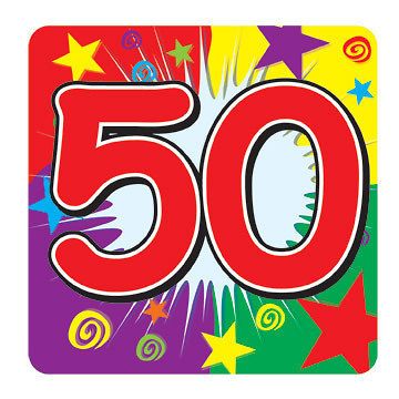 Birthday Party Coasters Age 30th 40th 50th 60th 70th 80th 90th 100