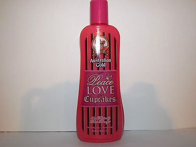 LOVE & AND CUPCAKES 10X BRONZER TANNING BED LOTION AUSTRALIAN GOLD