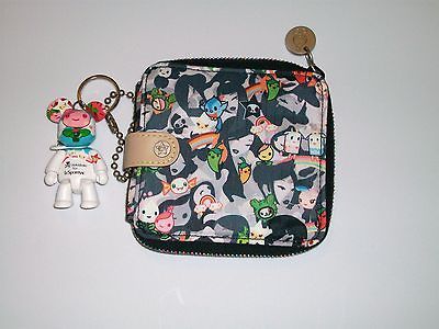 TOKIDOKI LESPORTSAC BLACK PLAYGROUND CAMMO CAMO DENARO WALLET BAG