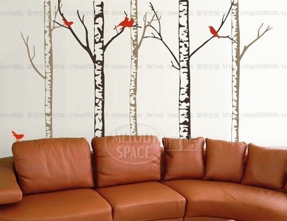 DIY Wallpaper Birch Forest Wall Sticker Mural Wall Decal Decor XX9029