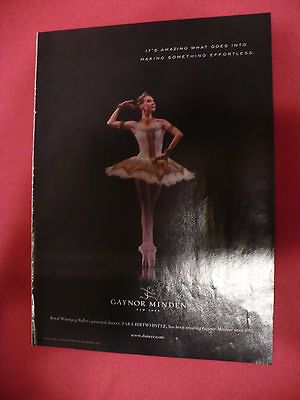 2006 GAYNOR MINDEN POINTE SHOES AD TARA BIRTWHISTLE ROYAL WINNIPEG