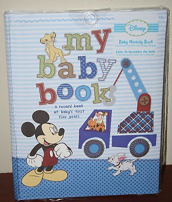 DISNEY BABY MEMORY BOOK,FILL IN RECORD KEEPSAKE BOOK FIRST 5 YEARS