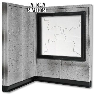 Wrestling Figure Accessories Breakaway Wall & Window Backstage Set