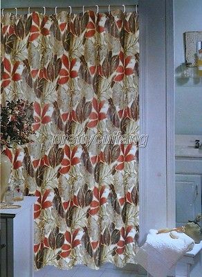 day Art Deco Floral Pictrue Bathroom Fabric Shower Curtain ps252
