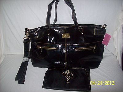 Baby Phat Diaper Tote / Bag LARGE BLACK NWT