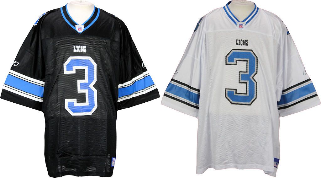 Detroit Lions NFL Tim Harrington #3 Reebok Replica Jersey, Black