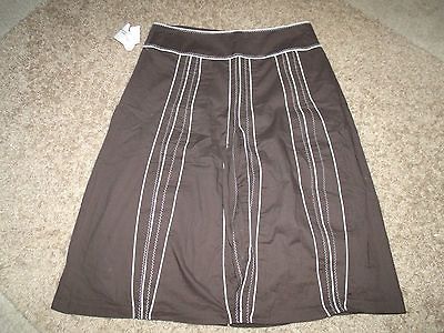 Willi Smith TJ Maxx Size 6 Full Skirt Gorgeous Knee Length Striped NWT