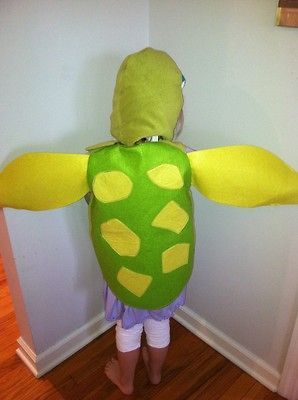 NWT POTTERY BARN KIDS SEA TURTLE BAG PLUSH HALLOWEEN COSTUME 12 24 4