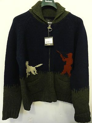 MENS BARBOUR CARDIGAN MOOR NAVY KHAKI RRP £195