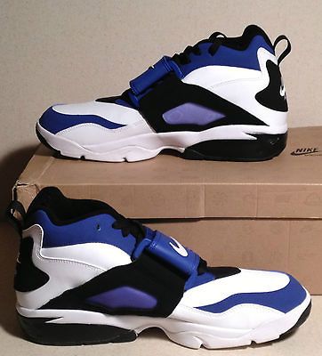 New Nike Air DiamondTurfDeion SandersWhite/Black/Royal AthleticShoes