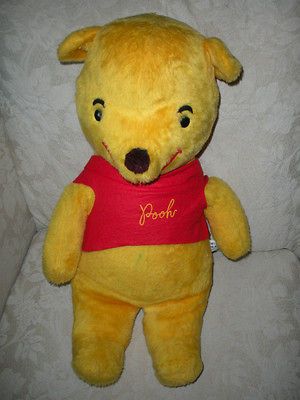 vtg GUND J. Swedlin Winnie the POOH 22 bear PLUSH stuffed ANIMAL red