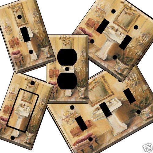 Bath af Beige Sink Light Switch Cover wall plate