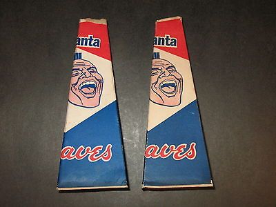 rare ATLANTA BRAVES 1960s POPCORN HOLDER HORNS, GREAT ~LOOK~