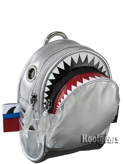 SHARK waist pack XS PU SILVER Morn Creations bag tale iphone jaws