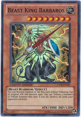 Beast King Barbaros   Super Rare   CT08 EN005   Limited Edition YuGiOh