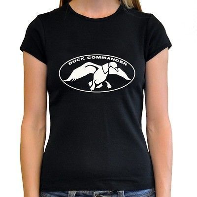 The Duck Commander Dynasty Flying Beard Buck Deer Women Shirts Black S